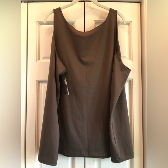 Lane Bryant, NWT, brown polyester tank, 26/28 - Picture 2 of 12